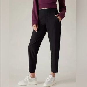 Athleta Brooklyn Ankle Pants Black Size 14